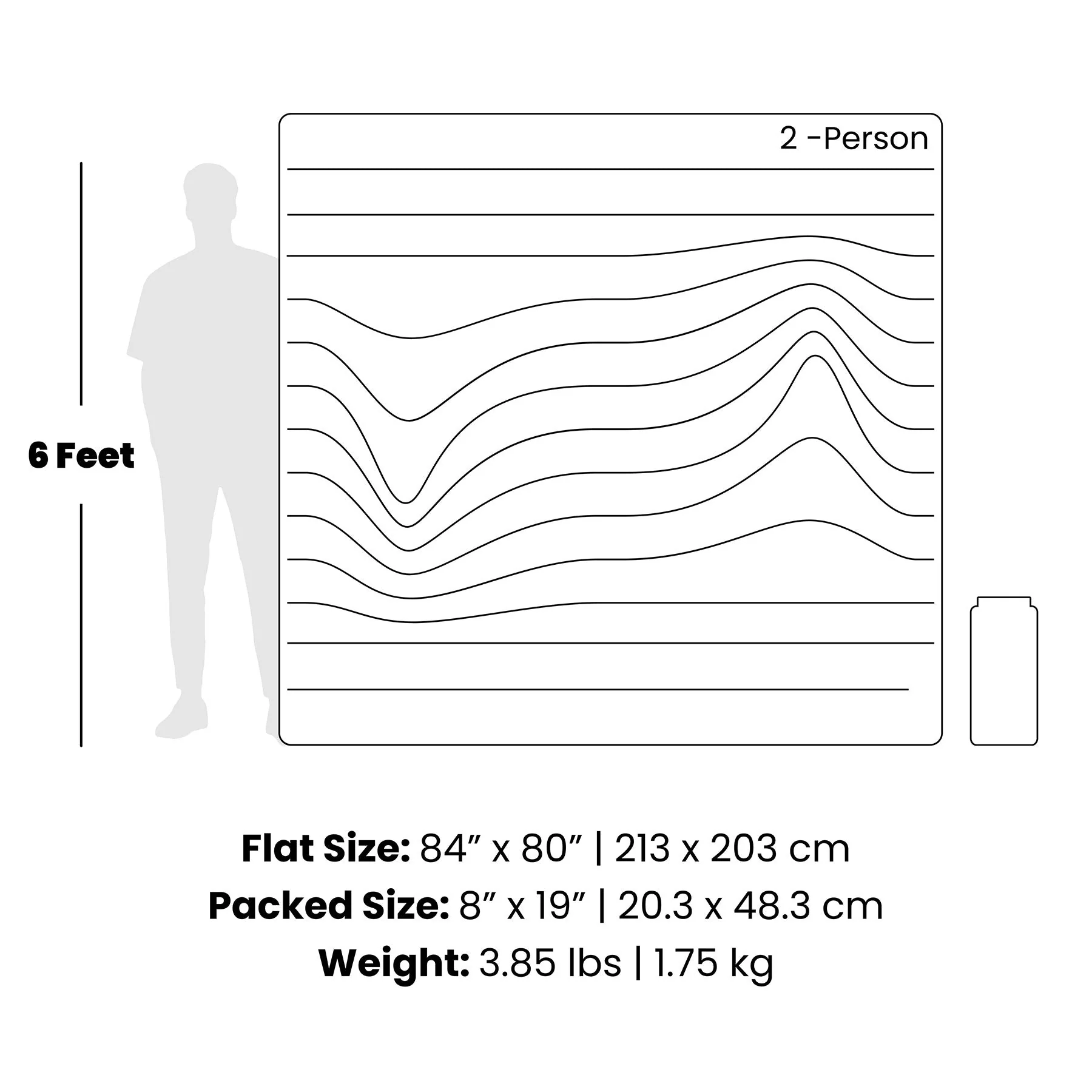 Original Puffy 2 Person Blanket - Deepwater - Image 3